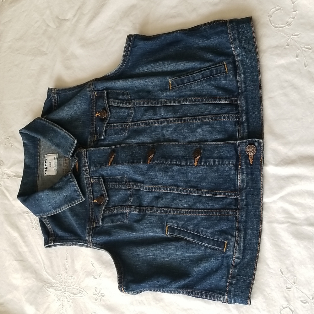 Old Navy sleeveless jean jacket